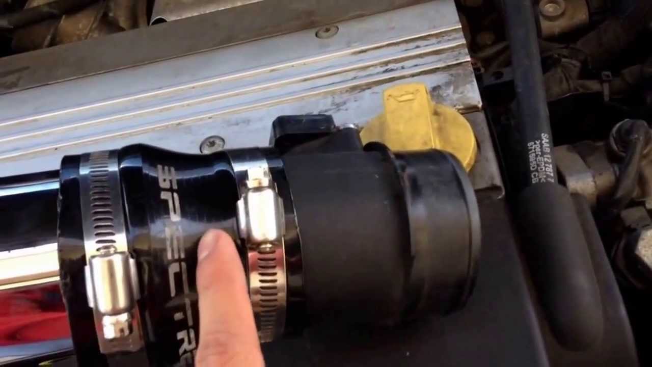 How to make cold air intake- Saab (DIY) *no check engine light