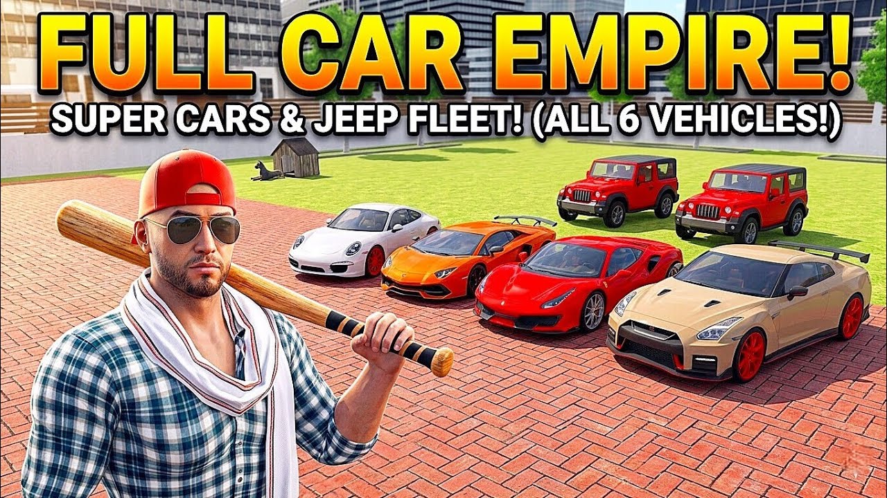 Ultimate JEEP & SUPERCAR EMPIRE in Indian Bikes Driving 3D 🤑