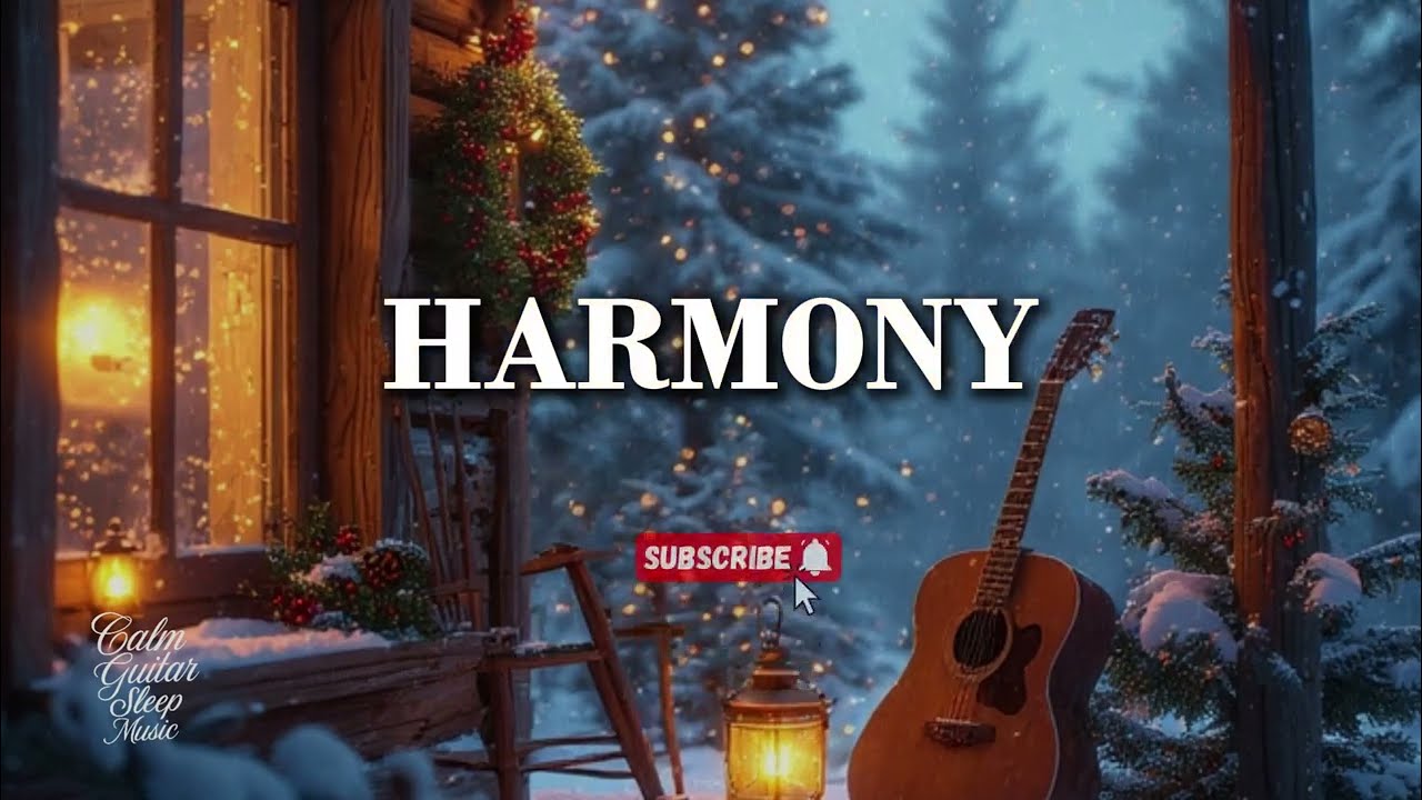 Winter Guitar Sleep Ambience ~ Calm Outdoor Night Music for Deep Rest, Relaxation & Peaceful Sleep