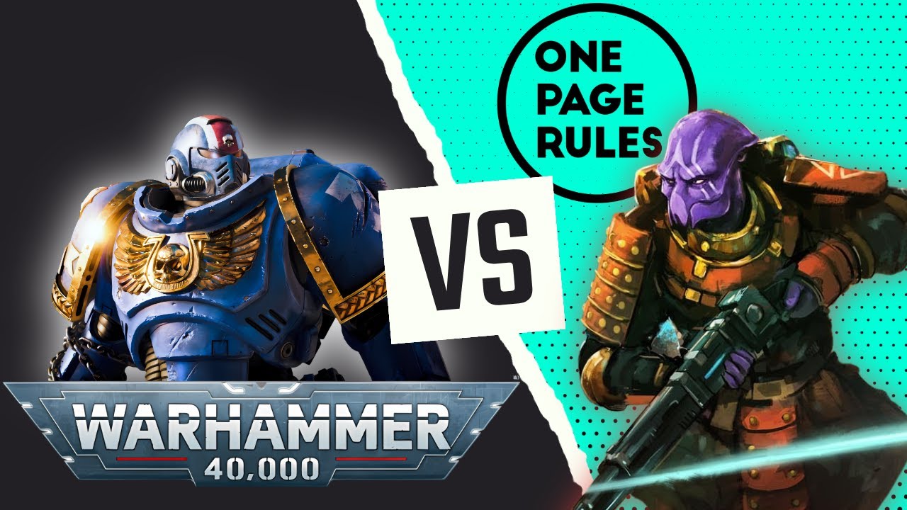 Warhammer 40K против One Page Rules [Grimdark Future] — в какую игру стоит играть?