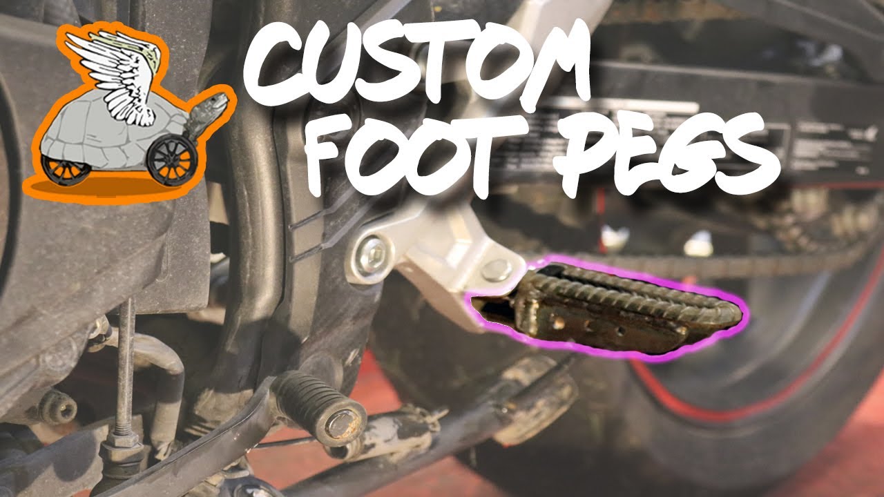 DIY Motorcycle Foot Pegs | E5 - CB500F Wrecked Bike Rebuild
