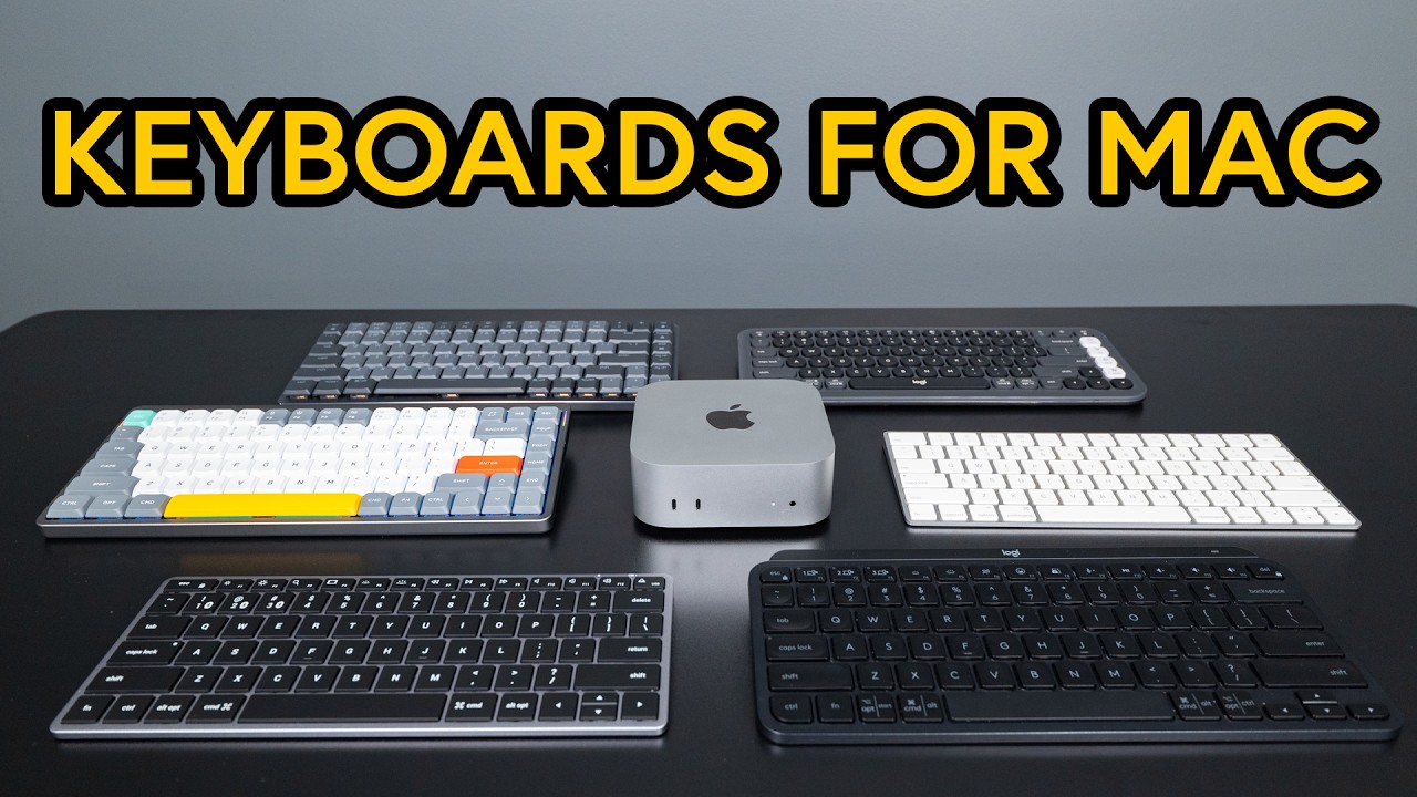 Лучшие Bluetooth-клавиатуры для M4 Mac Mini