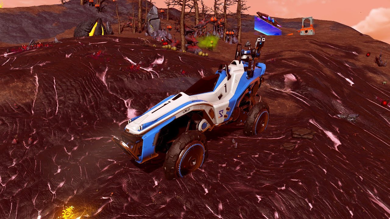 No man's sky | Funny Exocraft Scale Glitch | whats wrong here ?  🤨