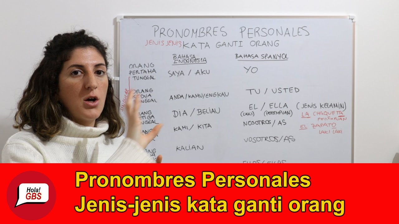 PRONOMBRES PERSONALES | Jenis-jenis kata ganti orang dalam Bahasa spanyol