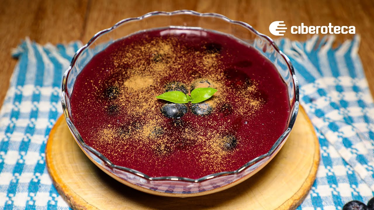 ¡Así se hace la mazamorra de arándanos más saludable!