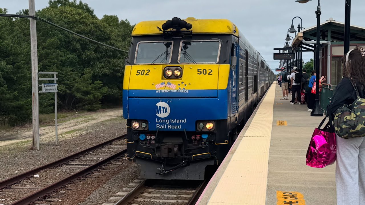 LIRR DM30AC #502 Train #6011 From Westhampton to Jamaica.