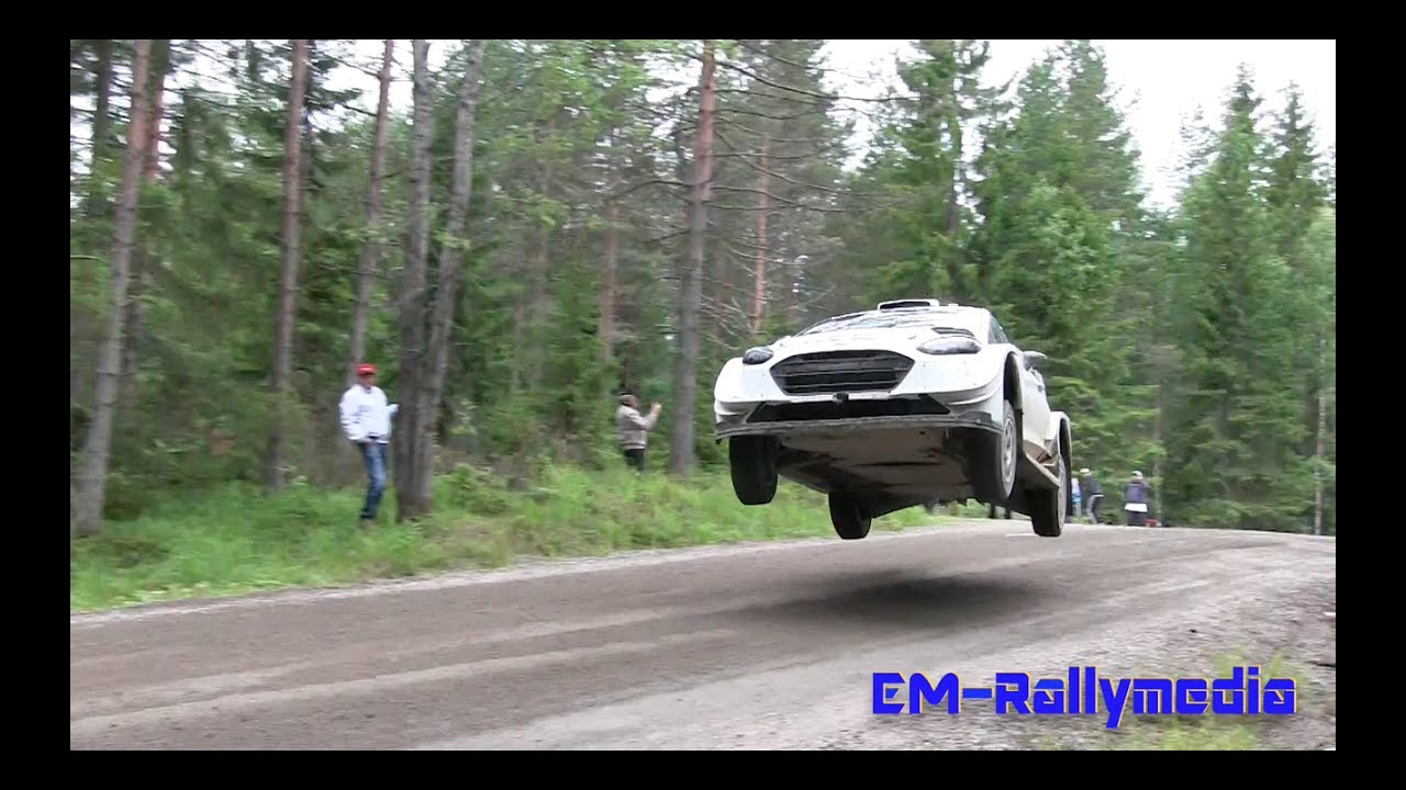 Sebastien Ogier FLYING test for Rally Finland 20.7.2017