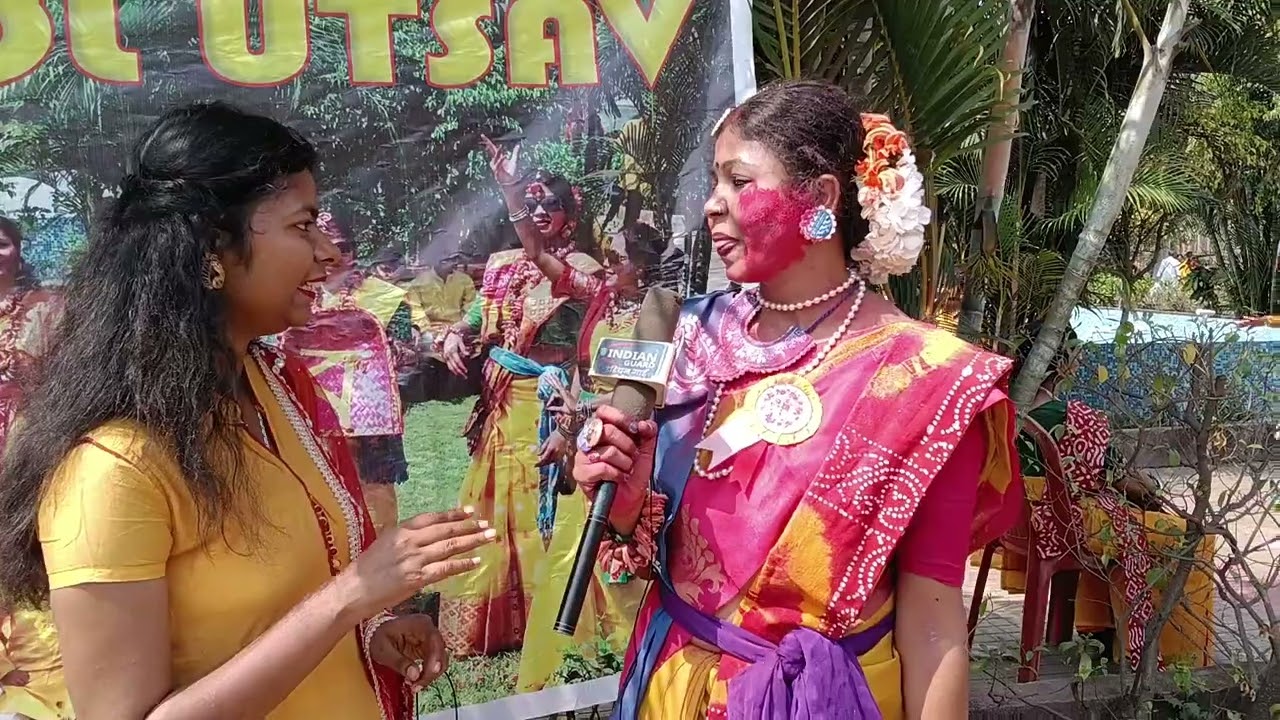 जब साड़ी, रंग और बंगाली ब्यूटी मिले, रंग, संस्कृति और परंपरा – कोयलांचल में शांतिनिकेतन ,Dol utsav 