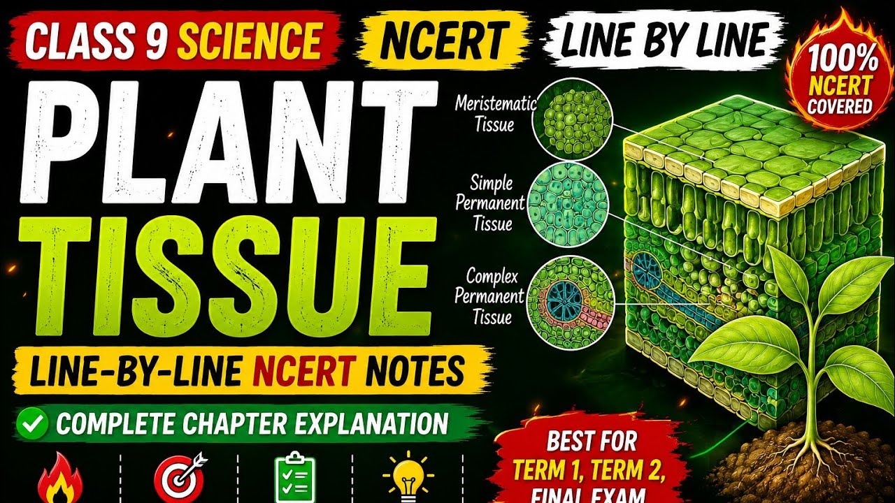 Plant Tissues One Shot Revision | Full NCERT in 16 Seconds ⚡ Must Watch Before Exam!