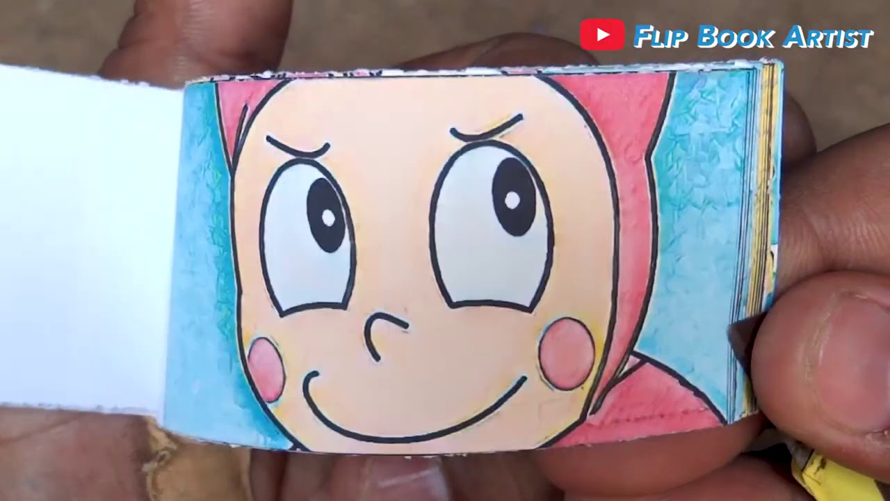 NINJA HATTORI CARTOON FLIPBOOK #1  Kanzo Hattori helps Shinzo Flip Book   Flip Book Artist 2020