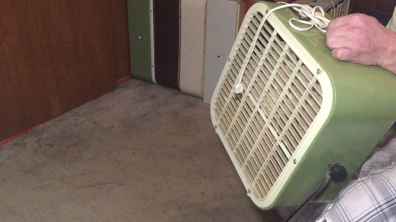 -Before- Avacado Green Lakewood C-122 Box Fan