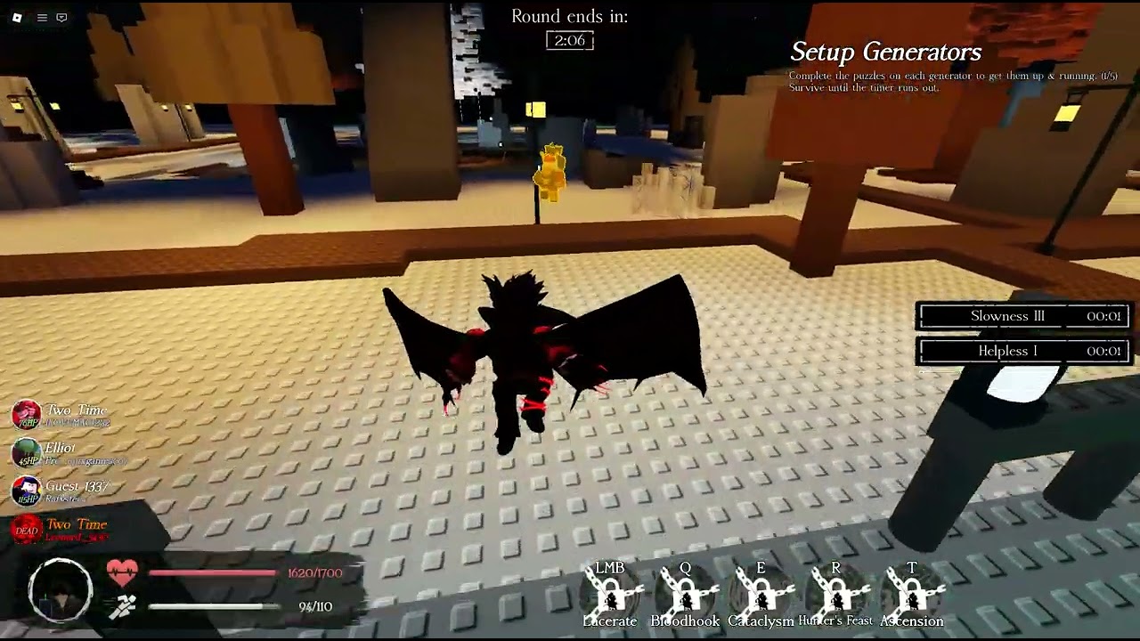 playng as new nosferatu skin in roblox forsaken