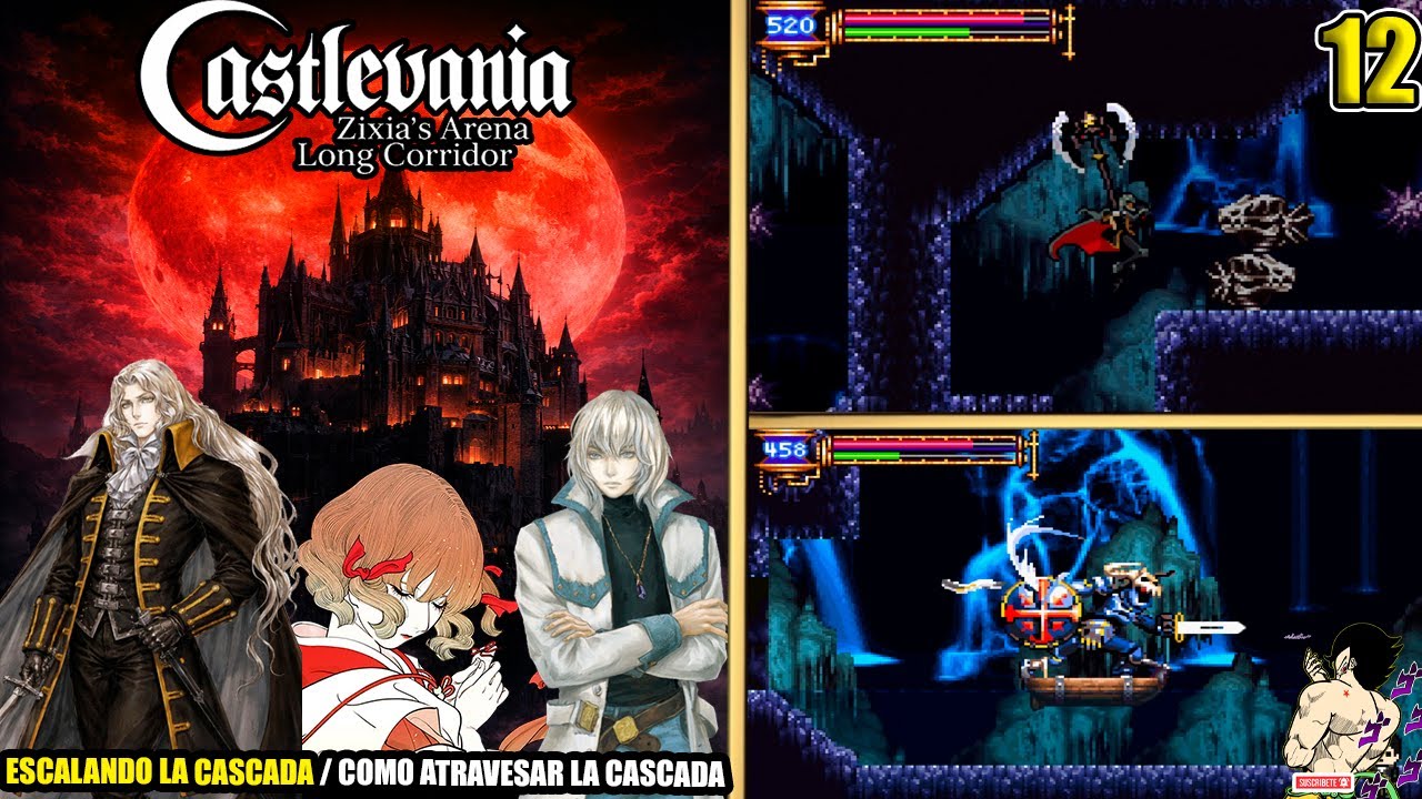 Castlevania: Zixia's Arena Long Corridor Ep.-12 ESCALANDO LA CASCADA / COMO ATRAVESAR LA CASCADA