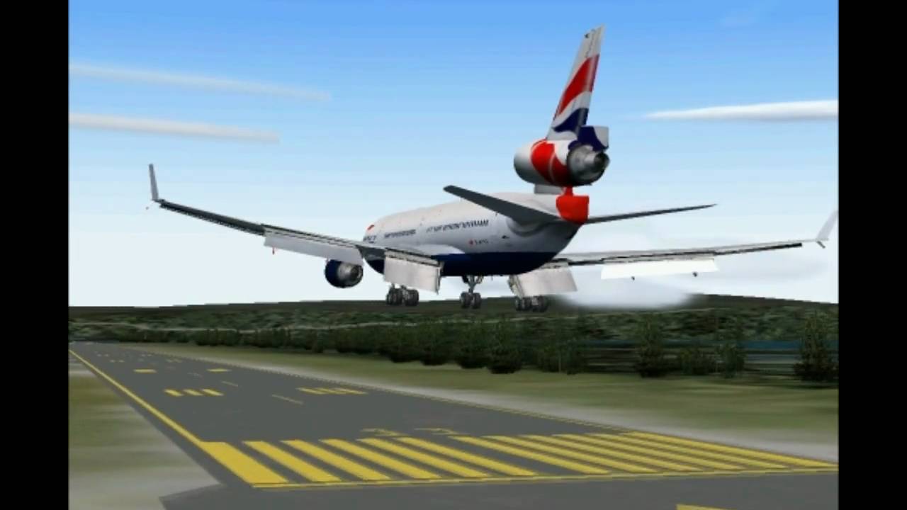 MD11 landing Fagernes