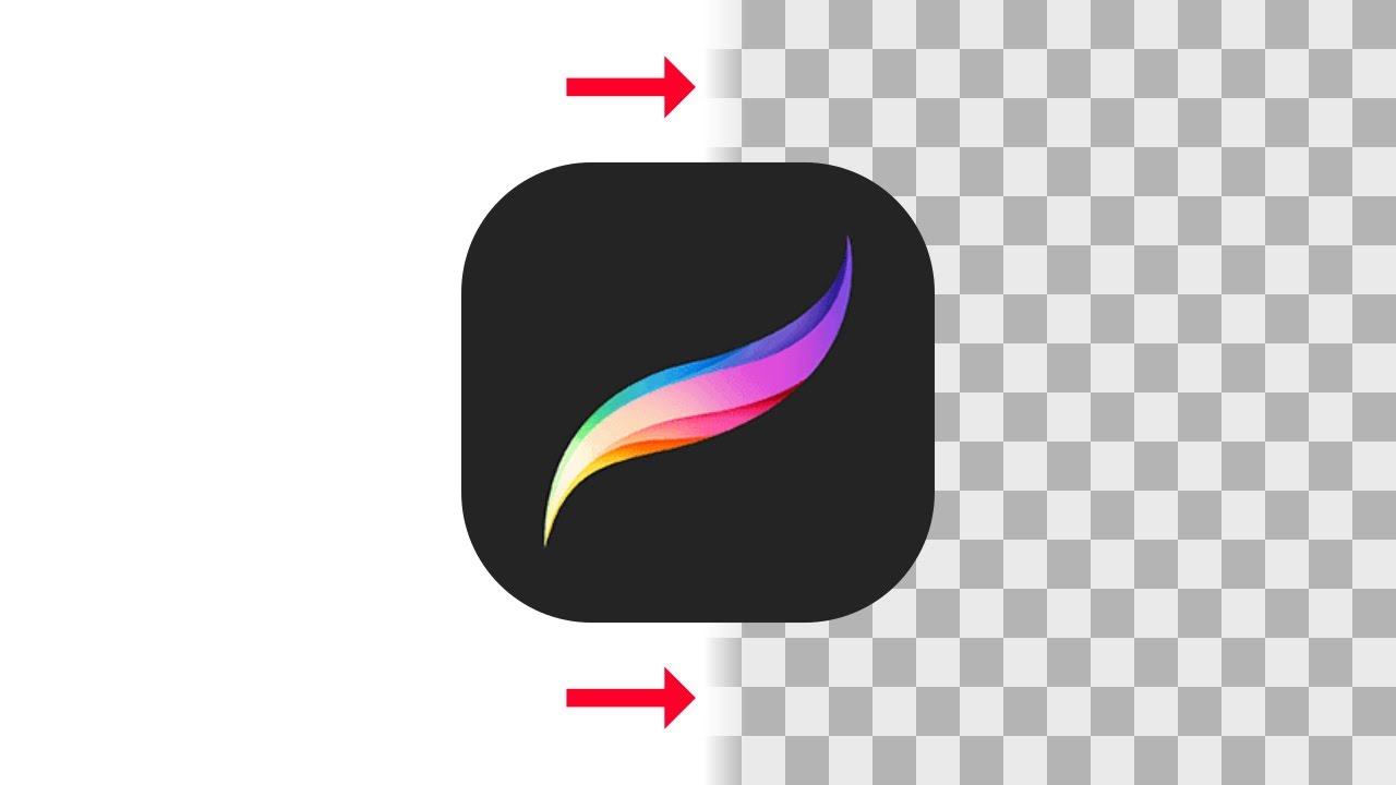 Удалить белый фон с помощью Procreate
