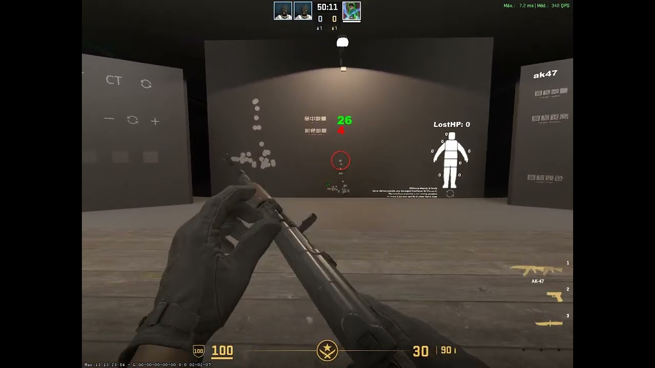 como fazer recoil da ak no CS2