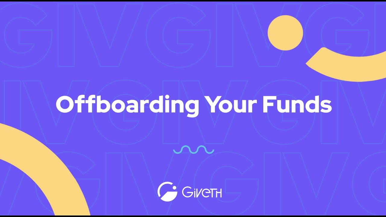 Offramping Your Funds from Giveth