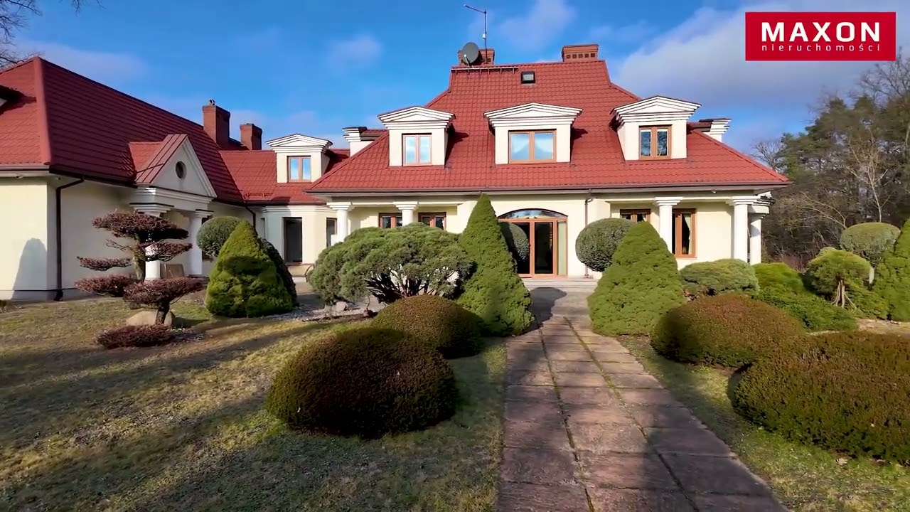 Stylowa rezydencja na sprzedaż | Prywatny park, basen i wyjątkowa architektura – Wołomin