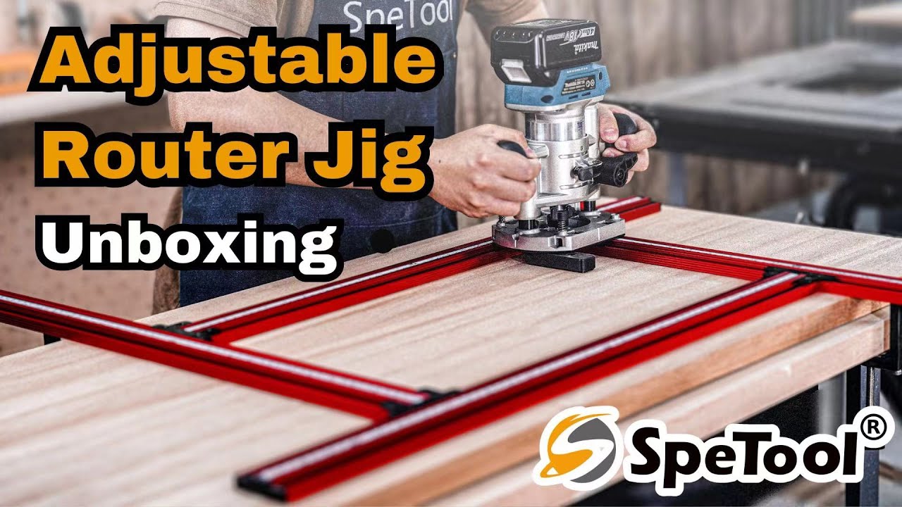 SpeTool Adjustable Router Jig Unboxing