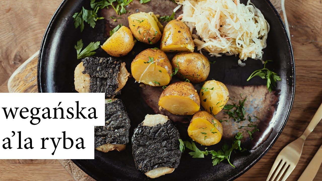 WEGAŃSKI OBIAD: seler a'la ryba, surówka i ziemniaki! | WegeTuba