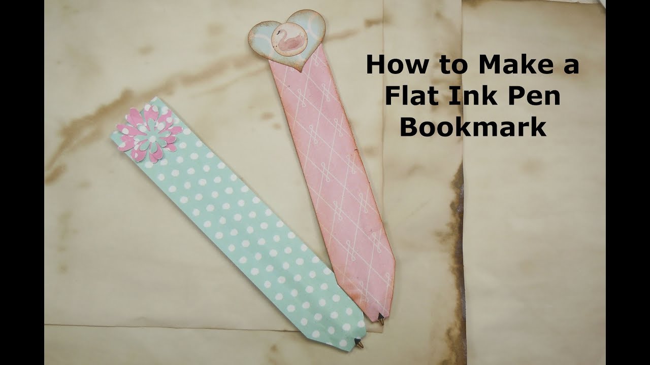 How to Make a Flat Ink Pen Bookmark