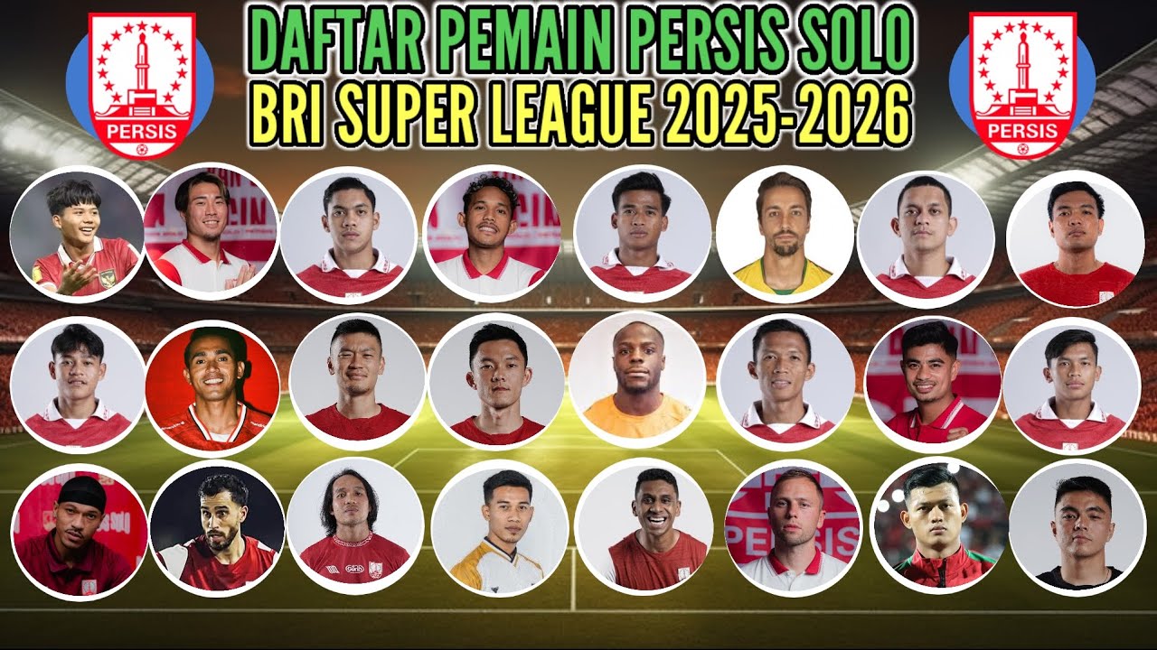 Skuad Lengkap Persis Solo musim 2025/2026 🔥🔥🔥