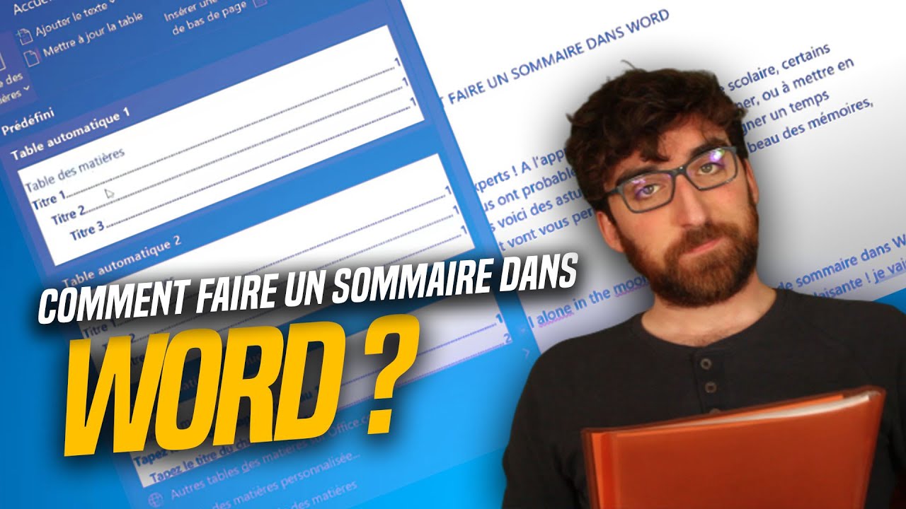 Comment faire un SOMMAIRE dans WORD ? ✍️