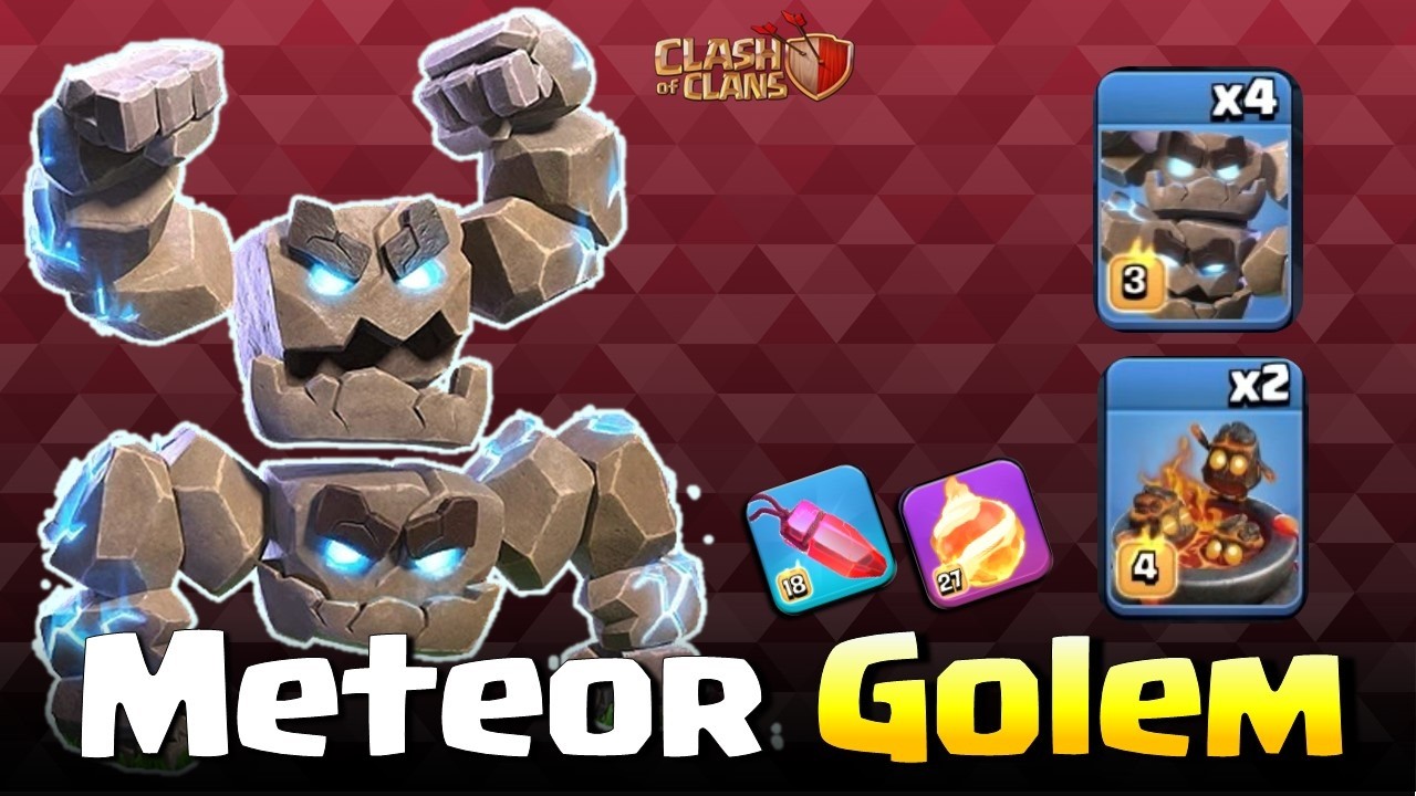 Meteor Golem Fireball | TH 18 Attack Strategy Legend League | Clash Of Clans | Dandi COC