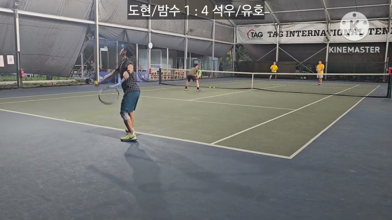 CTCIS vs 테사자 교류전 @Winchester Tennis Arena. 도현/밤수 vs 석우/유호