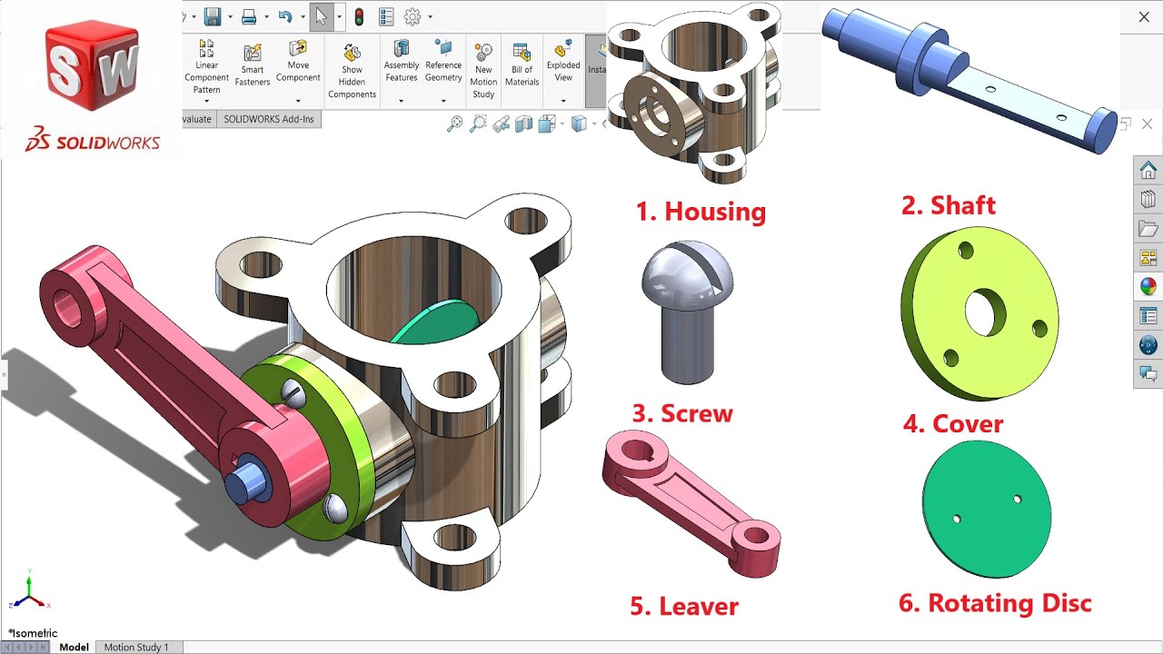 Butterfly Valve Design and Assembly in Solidworks | Solidworks Assembly