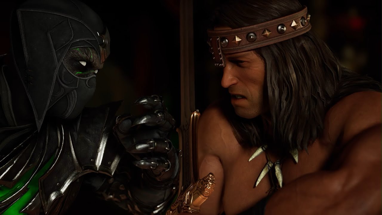 Mortal Kombat 1 - Noob Saibot vs Conan the Barbarian | All Intro/Interaction Dialogues