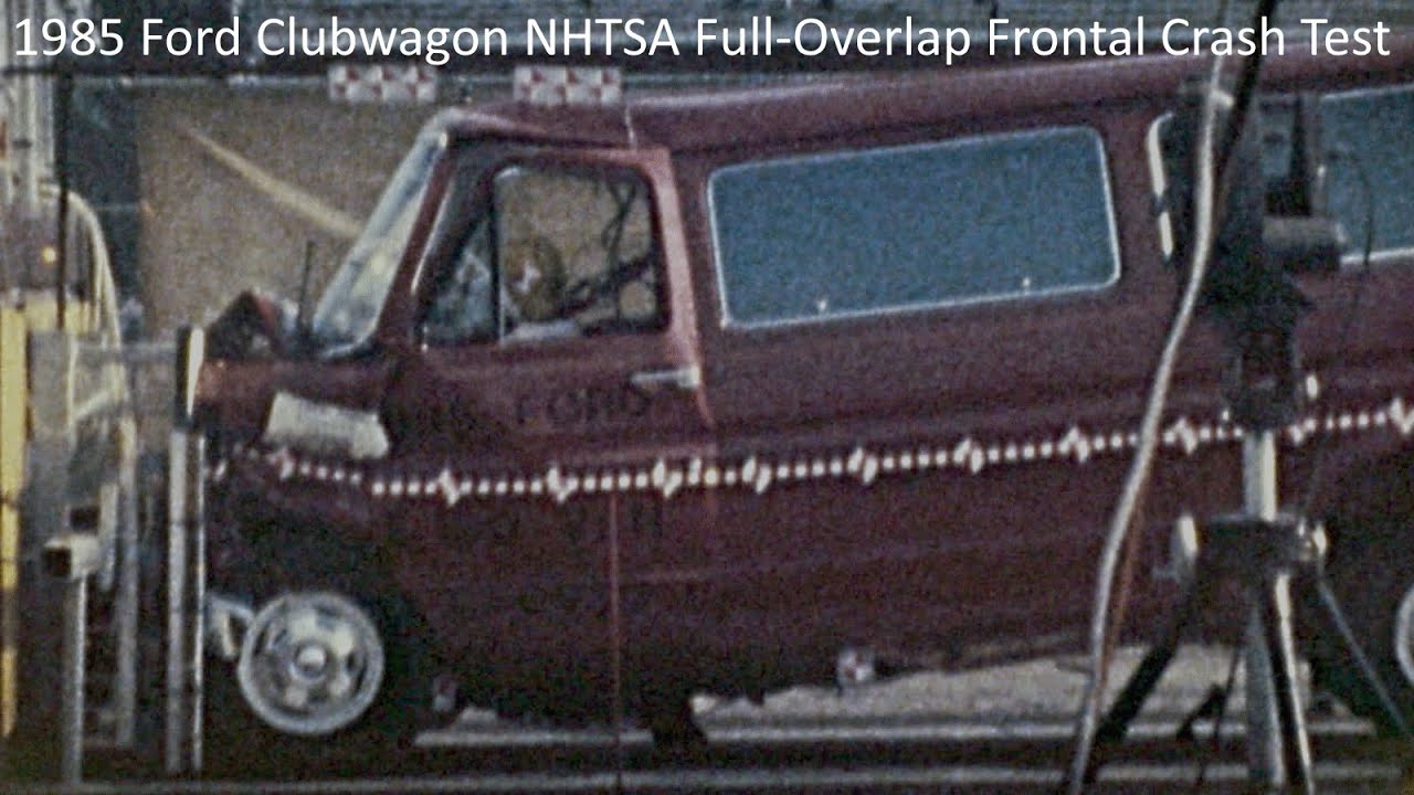 1978-1989 Ford E-150 Clubwagon NHTSA Full-Overlap Frontal Crash Test