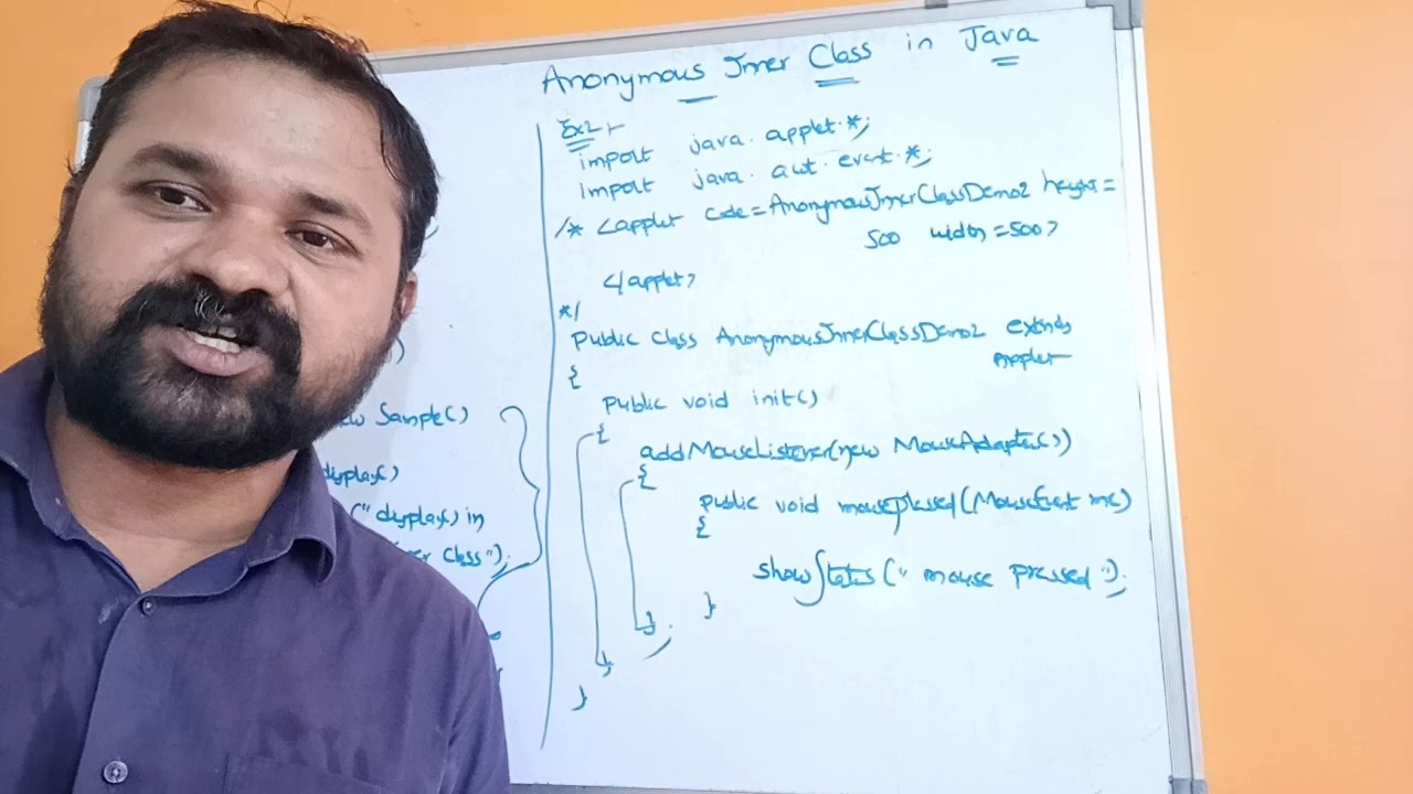 Anonymous Inner Classes In Java Programming
