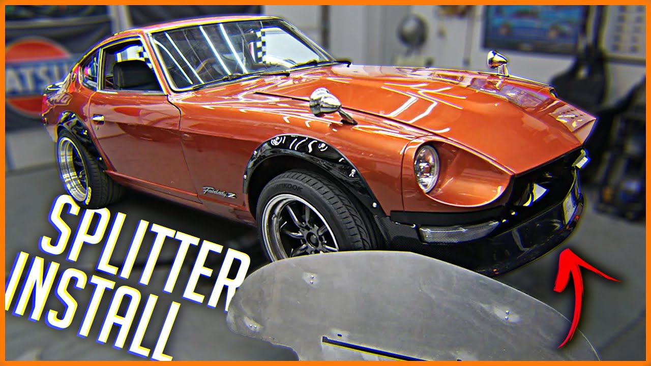 SPLITTER INSTALL on the 280Z - OranZ Datsun 280z Build Series #31