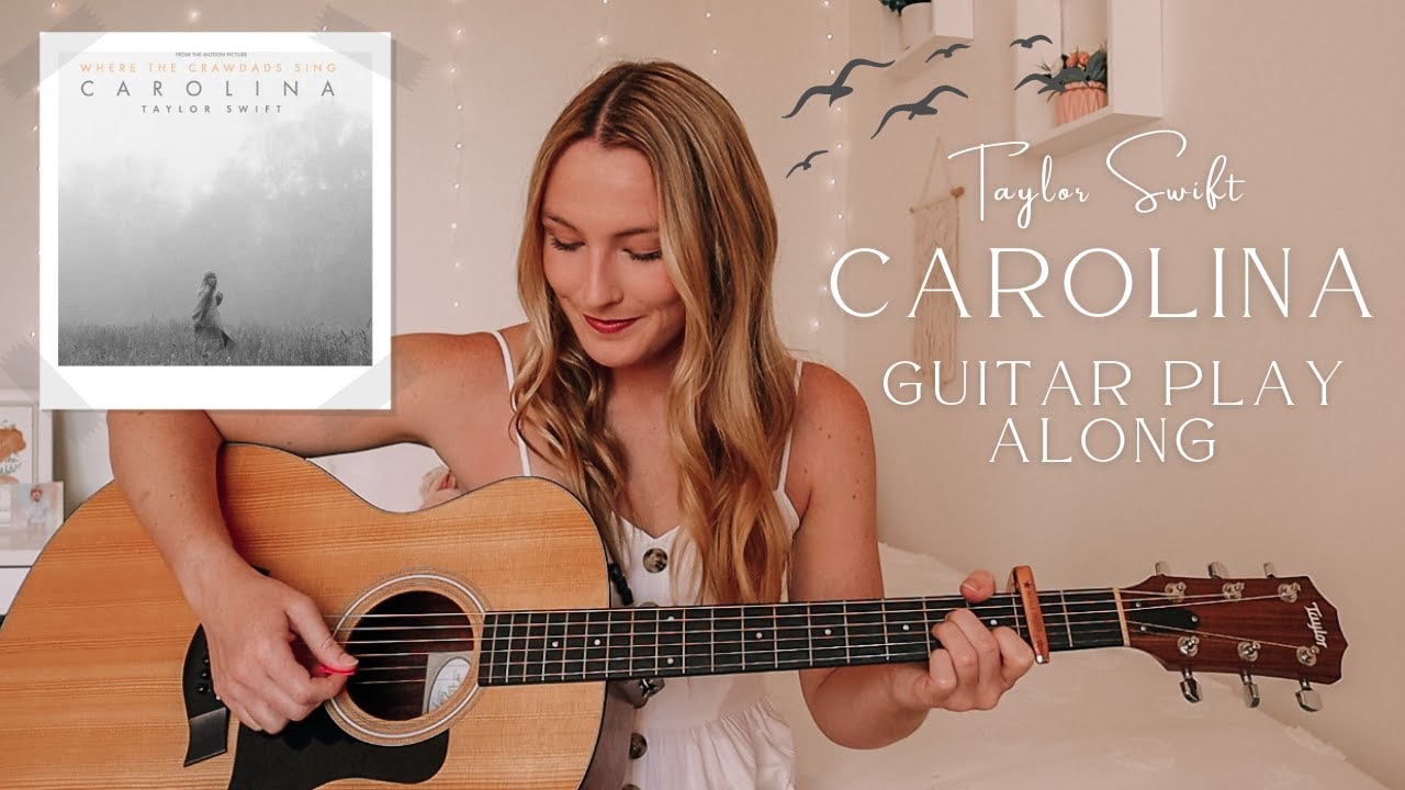 Taylor Swift Carolina Guitar Play Along EASY CHORDS - Where the Crawdads Sing // Nena Shelby