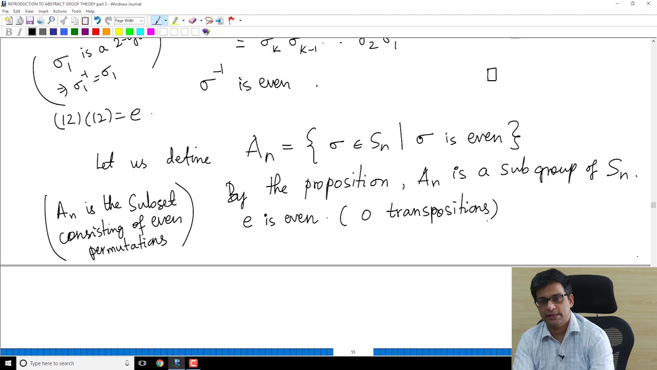 Lecture 32 - Alternating groups