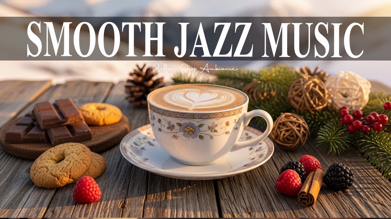 Smooth Jazz Music ☕💕 Coffee Shop Amibance & Relaxing Bossa Nova instrumental for Happy Mood.