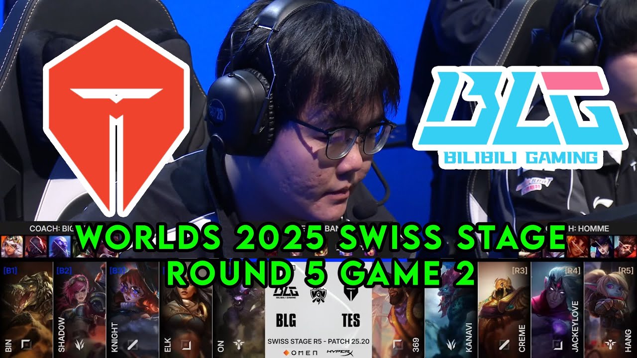 TES vs BLG Game 2 | World Championship 2025 Swiss Stage Round 5 | ⁠Top Esports vs Bilibili Gaming G2