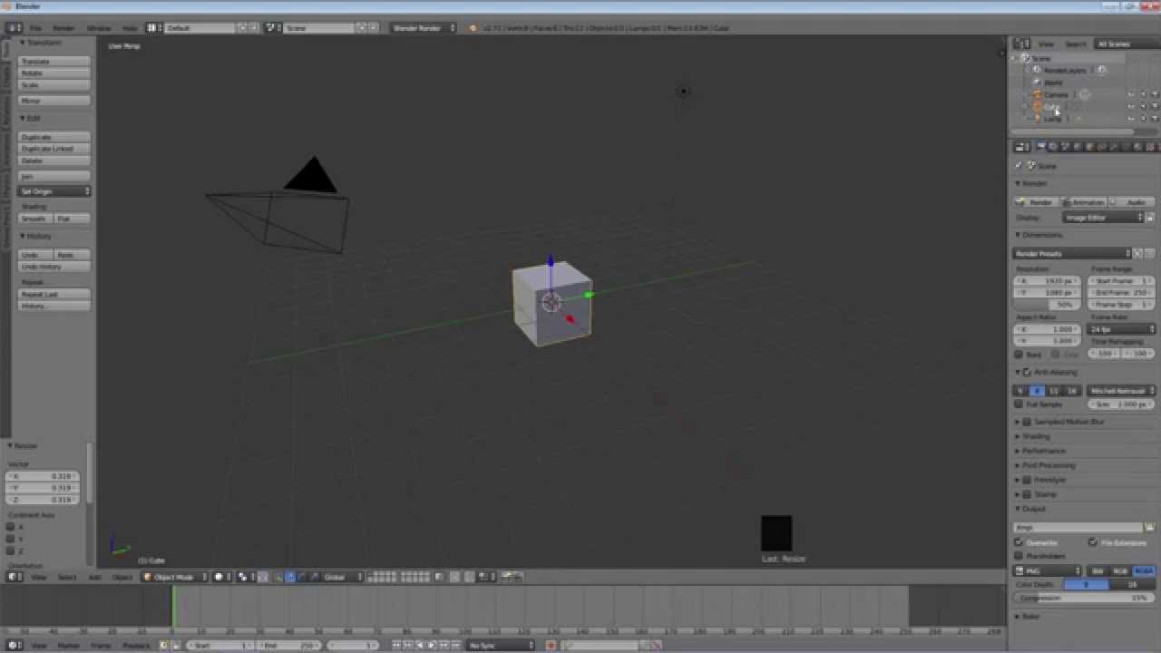Blender Absolute Beginner Tutorial: Episode 1