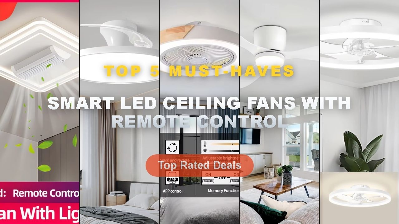 Amazing Smart LED Ceiling Fans With Remote Control You Need To See - Smart Ceiling Fans With Light F