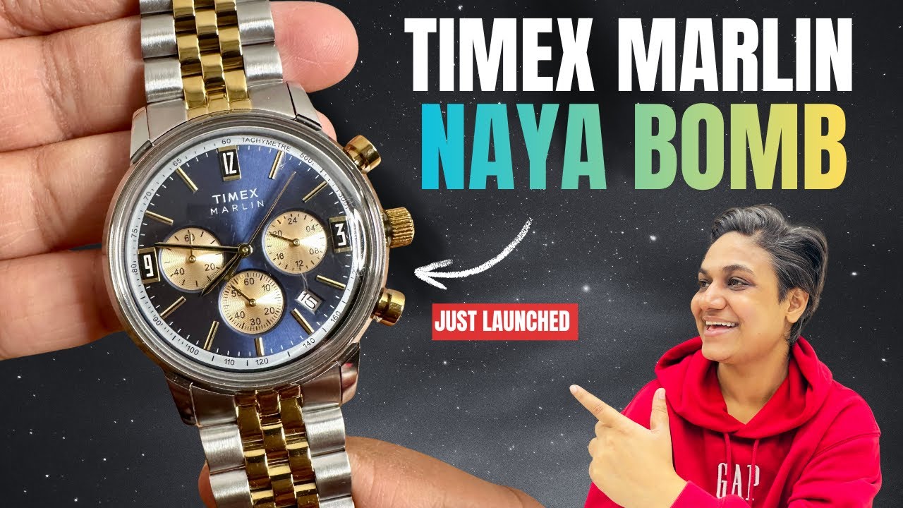 🔥NEW RELEASE: Timex Marlin Blue/Gold Chronograph! The 60s Icon Is Back & Better🔥