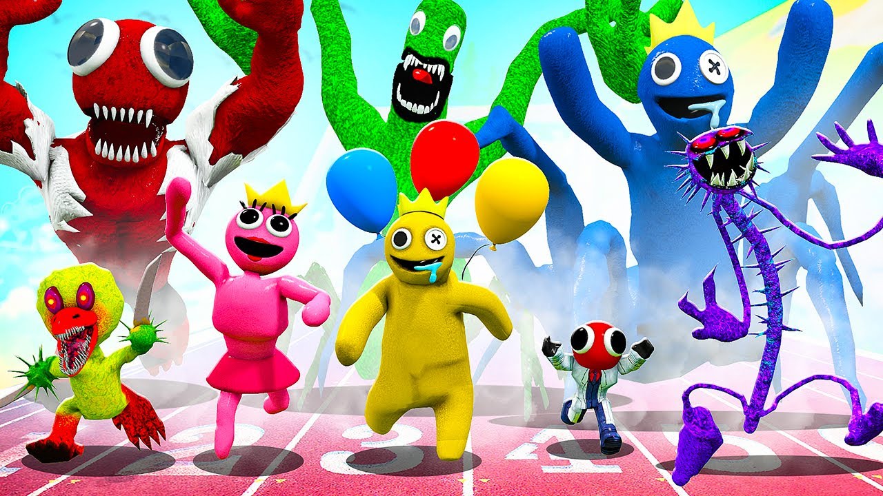 КАКОЙ НОВЫЙ РАДУЖНЫЙ ДРУГ САМЫЙ БЫСТРЫЙ В ГАРРИС МОД? ЭКСПЕРИМЕНТ RAINBOW FRIENDS В Garry`s Mod!