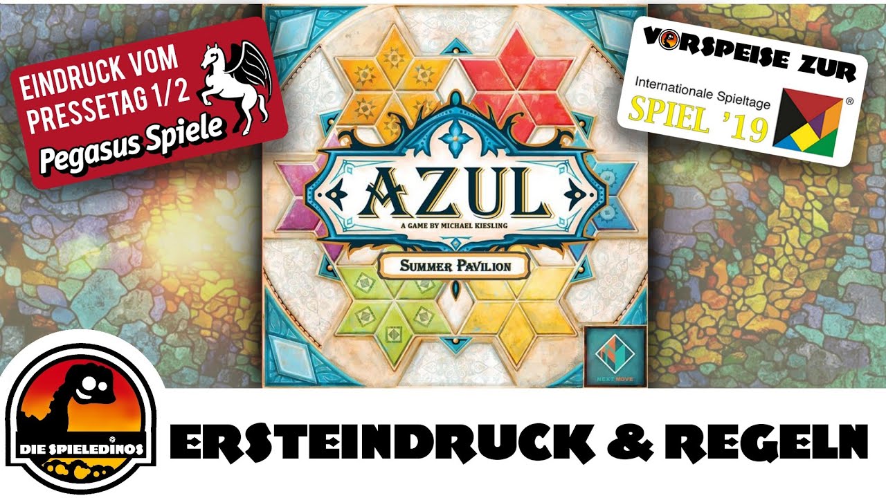 Azul Der Sommerpavillon Regeln und Ersteindruck - Pegasus Pressetag Teil 1/2