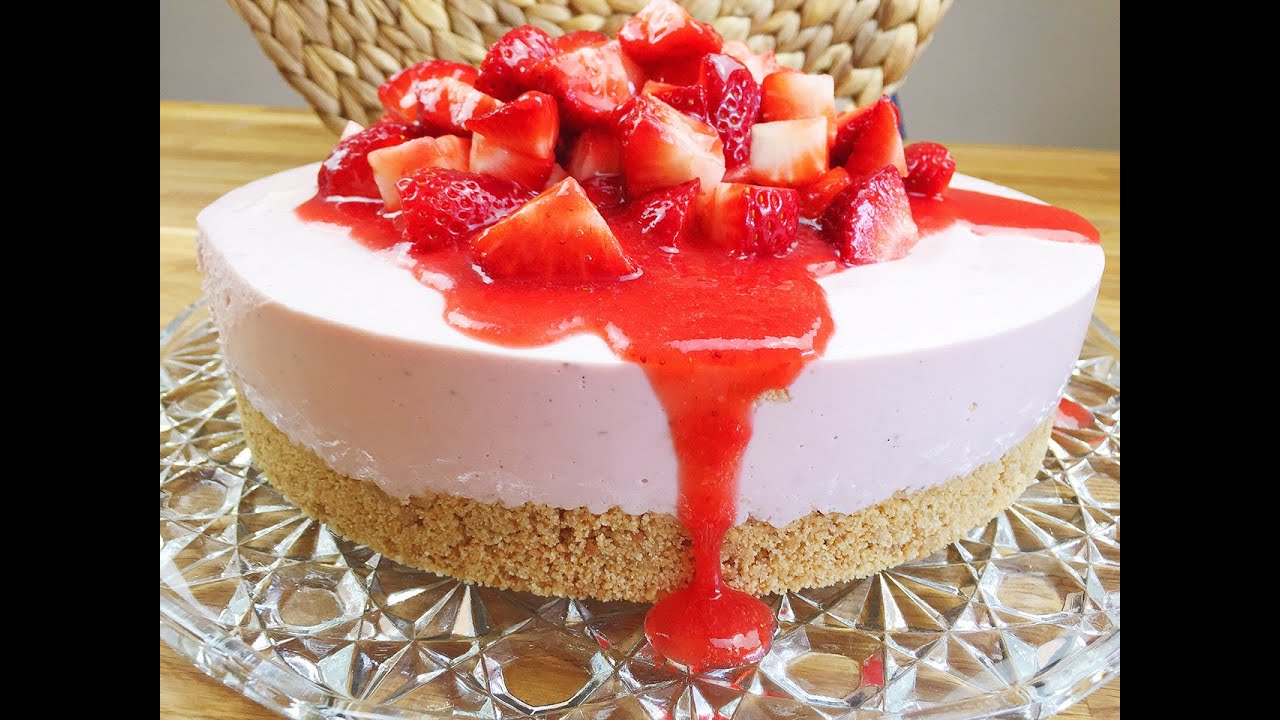 No Bake Erdbeercheesecake / Erdbeer Cheesecake