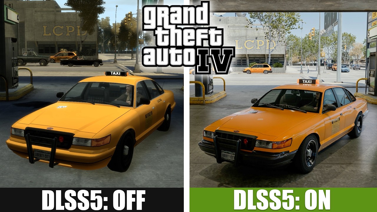 DLSS5 OFF VS DLSS5 ON (GTA 4 TEST RTX REMIX + DLSS5)