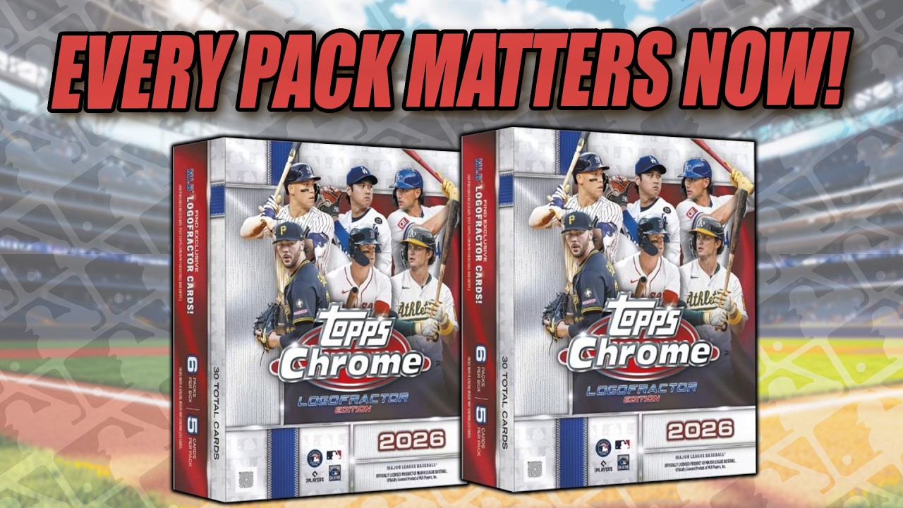 EVERY PACK MATTERS NOW! | 2026 Topps Chrome MLB Logofractor Review
