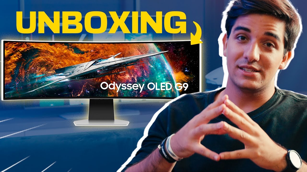 O MELHOR MONITOR DO MUNDO?! Unboxing Samsung Odyssey OLED G9