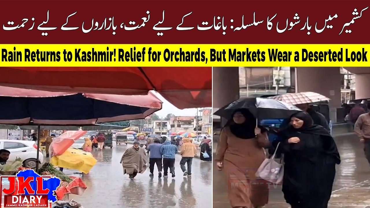 Kashmir Weather Update: Rain Brings Relief and Disrupts Markets | Jammu Kashmir News
