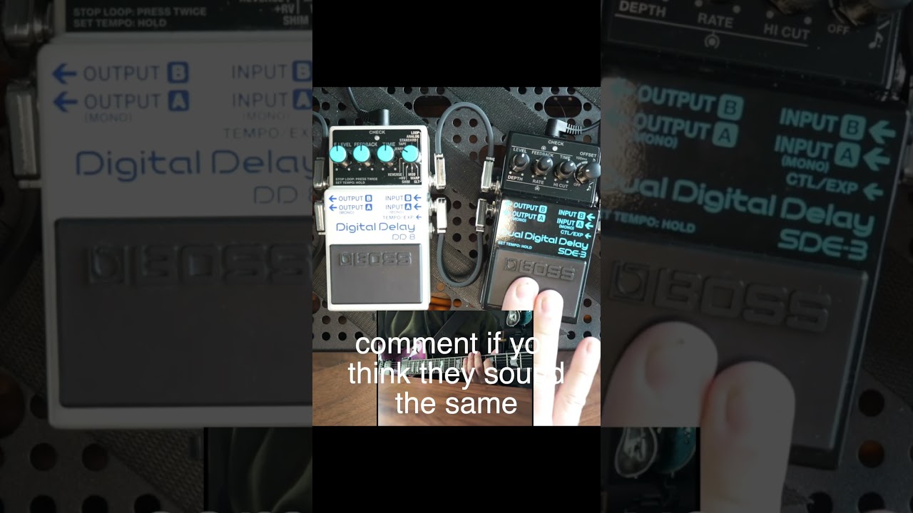 BOSS DD 8 Warm vs BOSS SDE 3  #delaypedal #guitareffect #bosspedals #80svibes