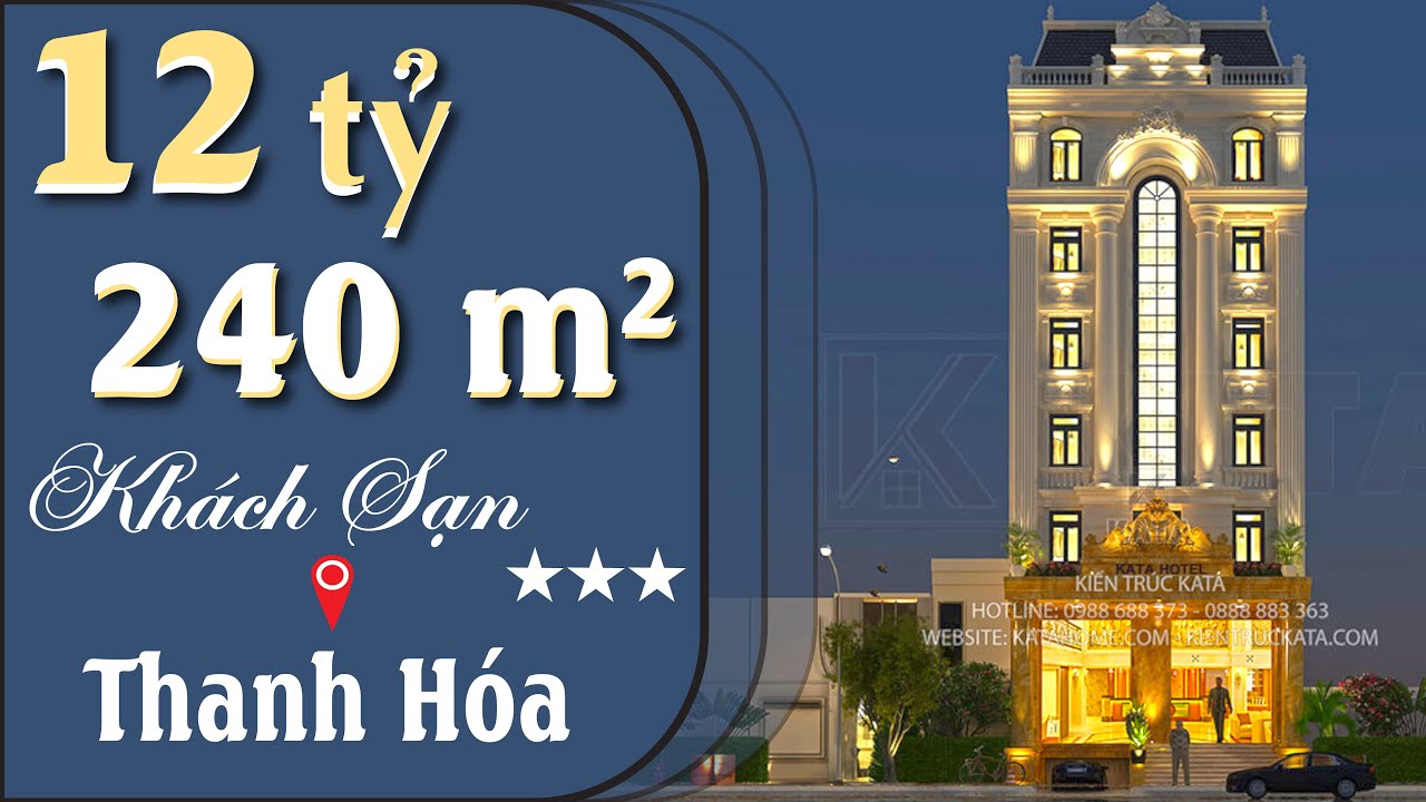 [12 Tỷ] MẪU KHÁCH SẠN TÂN CỔ ĐIỂN ĐẸP KS 81036 | Thiết Kế Kiến Trúc Hoàng Gia Pháp Đẹp Lạ Mắt